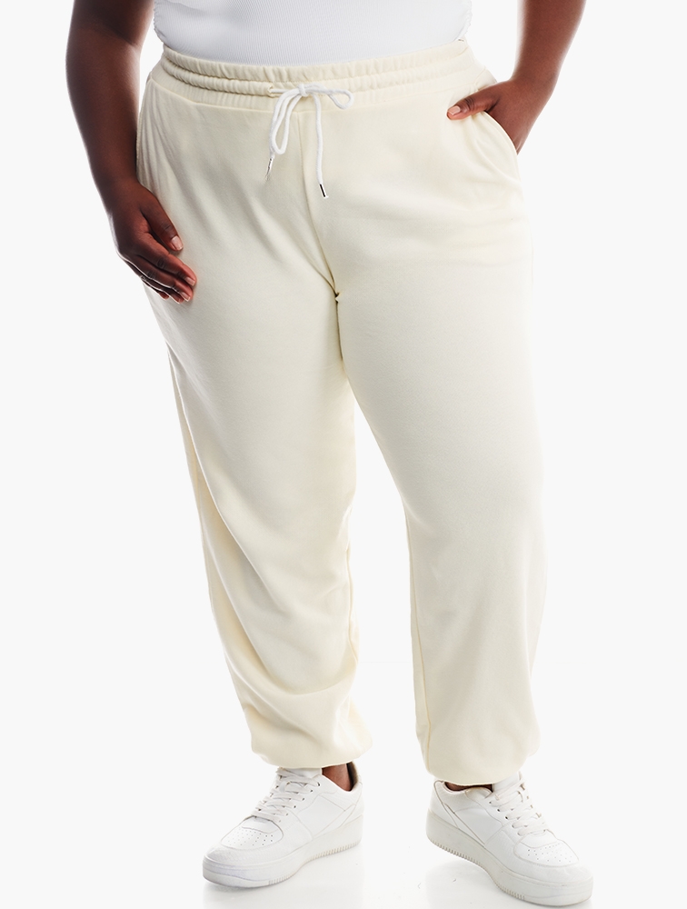 Plus size french terry joggers sale